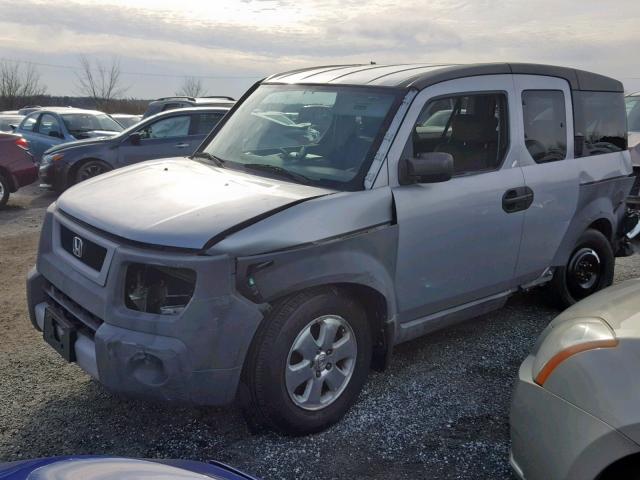 5J6YH28253L035353 - 2003 HONDA ELEMENT DX SILVER photo 2