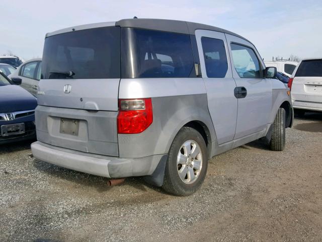 5J6YH28253L035353 - 2003 HONDA ELEMENT DX SILVER photo 4