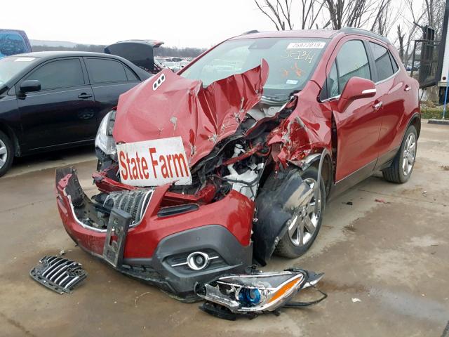 KL4CJHSB9EB781095 - 2014 BUICK ENCORE PRE RED photo 2