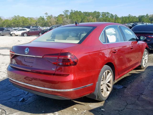 1VWBA7A34JC020305 - 2018 VOLKSWAGEN PASSAT SE RED photo 4