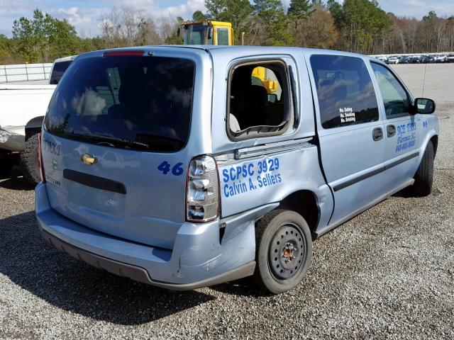 1GNDV23107D167522 - 2007 CHEVROLET UPLANDER L BLUE photo 4