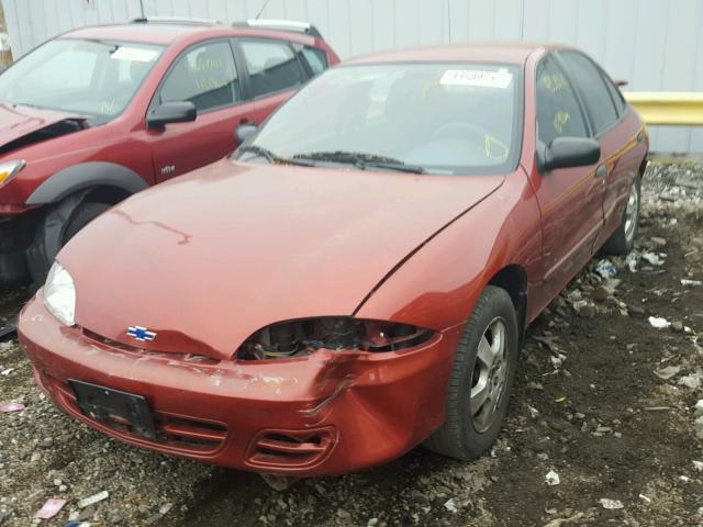 1G1JF52T9Y7321277 - 2000 CHEVROLET CAVALIER L RED photo 2