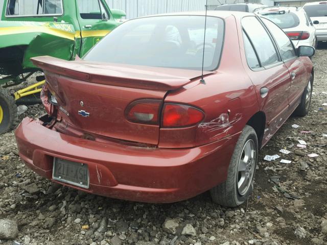 1G1JF52T9Y7321277 - 2000 CHEVROLET CAVALIER L RED photo 4