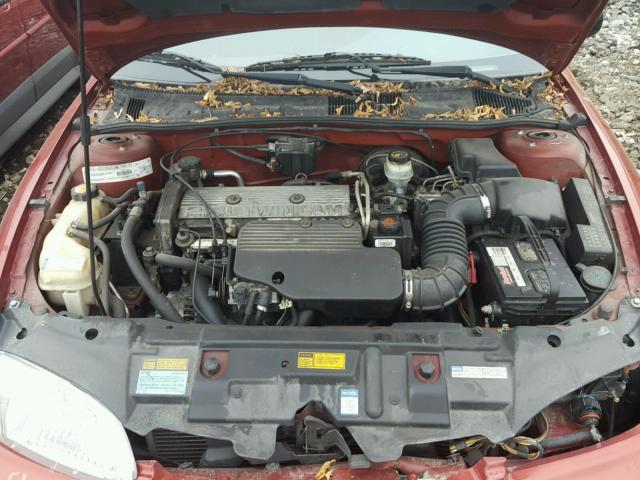 1G1JF52T9Y7321277 - 2000 CHEVROLET CAVALIER L RED photo 7