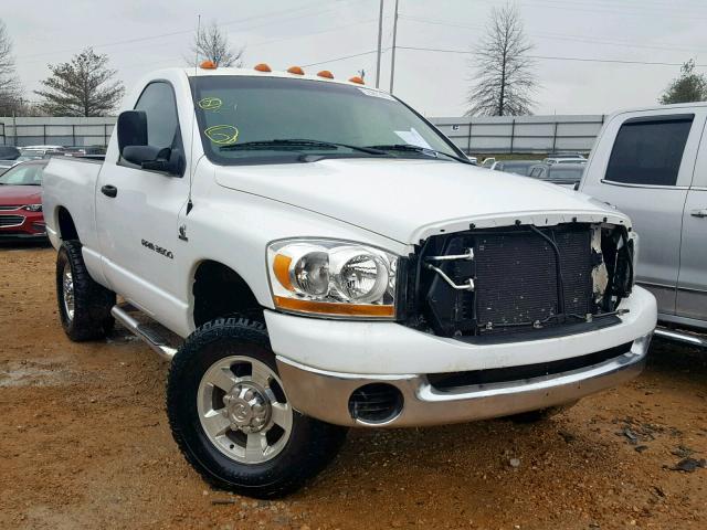 3D7MX46CX6G288450 - 2006 DODGE RAM 3500 S WHITE photo 1