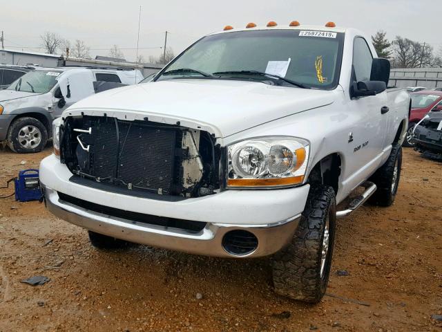 3D7MX46CX6G288450 - 2006 DODGE RAM 3500 S WHITE photo 2