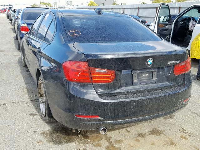 WBA3D3C51EK153215 - 2014 BMW 328 D BLACK photo 3