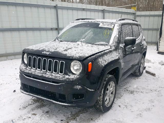 ZACCJBAB5JPJ27311 - 2018 JEEP RENEGADE S შავი ფოტო 2
