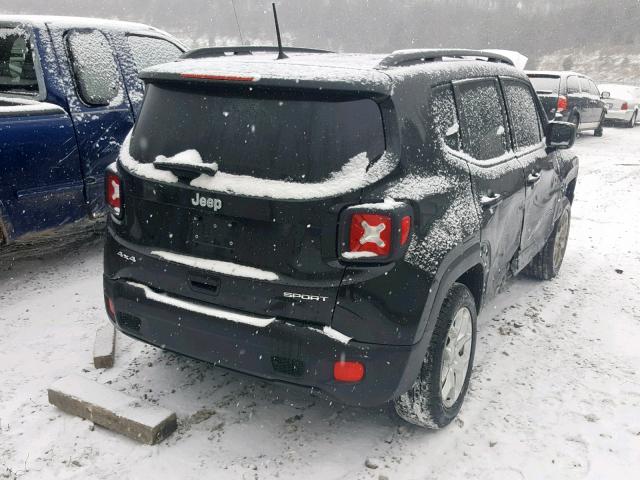 ZACCJBAB5JPJ27311 - 2018 JEEP RENEGADE S შავი ფოტო 4