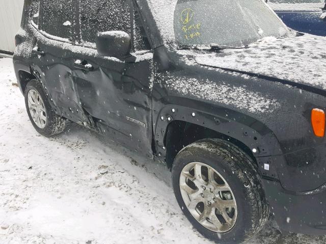 ZACCJBAB5JPJ27311 - 2018 JEEP RENEGADE S შავი ფოტო 9