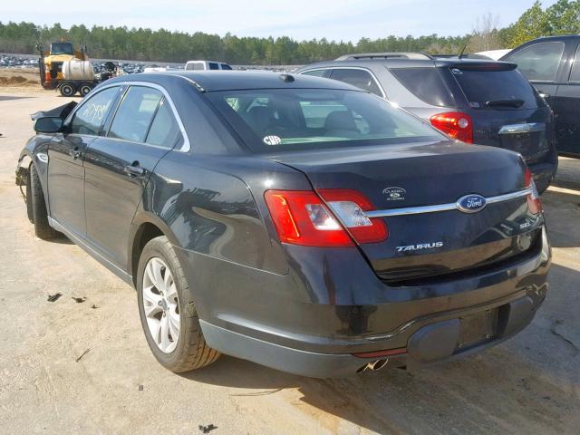 1FAHP2EW1BG165885 - 2011 FORD TAURUS SEL BLACK photo 3