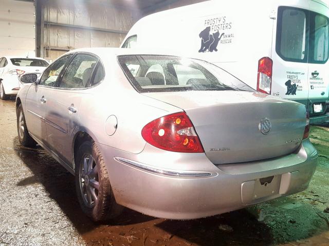 2G4WD582681136436 - 2008 BUICK LACROSSE C SILVER photo 3