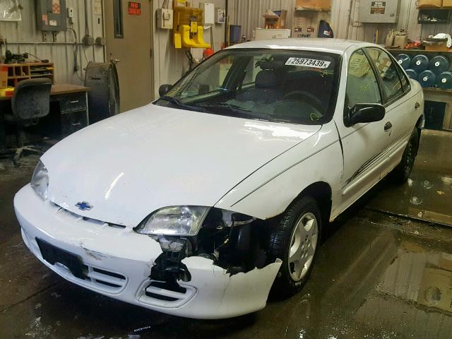 1G1JC524117422014 - 2001 CHEVROLET CAVALIER B WHITE photo 2