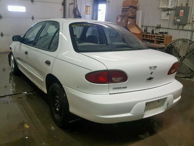 1G1JC524117422014 - 2001 CHEVROLET CAVALIER B WHITE photo 3