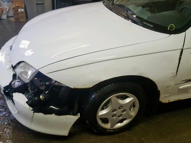 1G1JC524117422014 - 2001 CHEVROLET CAVALIER B WHITE photo 9