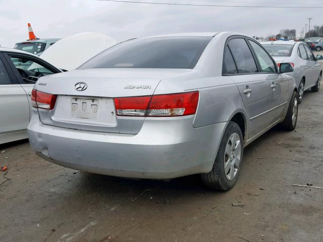 KMHET46C16A135895 - 2006 HYUNDAI SONATA GL SILVER photo 4