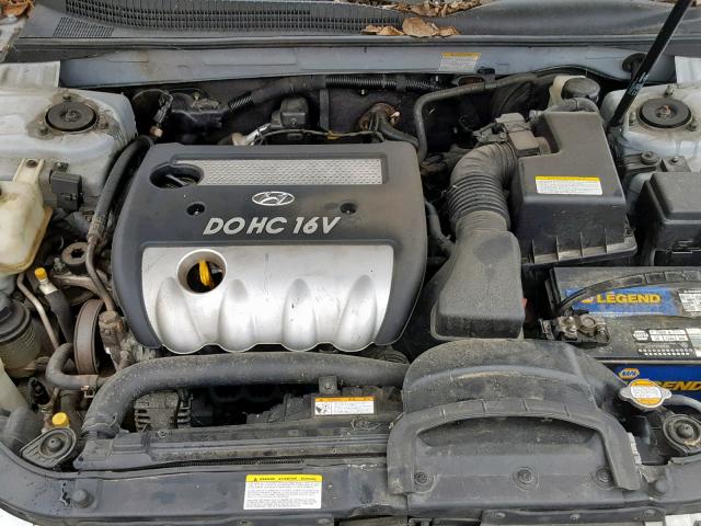 KMHET46C16A135895 - 2006 HYUNDAI SONATA GL SILVER photo 7