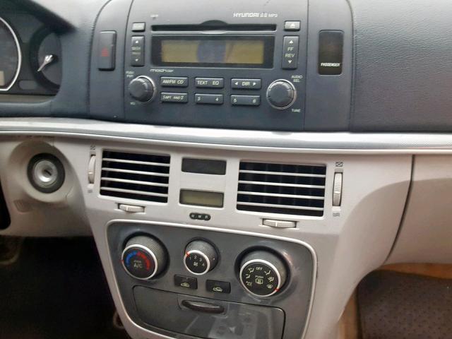 KMHET46C16A135895 - 2006 HYUNDAI SONATA GL SILVER photo 9