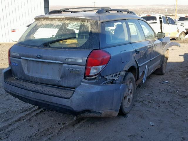 4S4BP60C086350458 - 2008 SUBARU OUTBACK SILVER photo 4