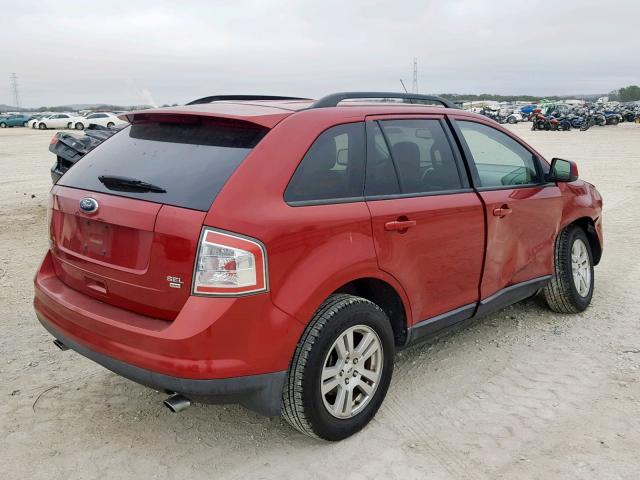 2FMDK48C98BA94466 - 2008 FORD EDGE SEL RED photo 4