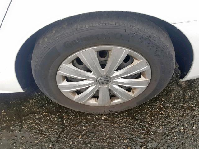 3VW2K7AJ5EM321648 - 2014 VOLKSWAGEN JETTA BASE WHITE photo 9