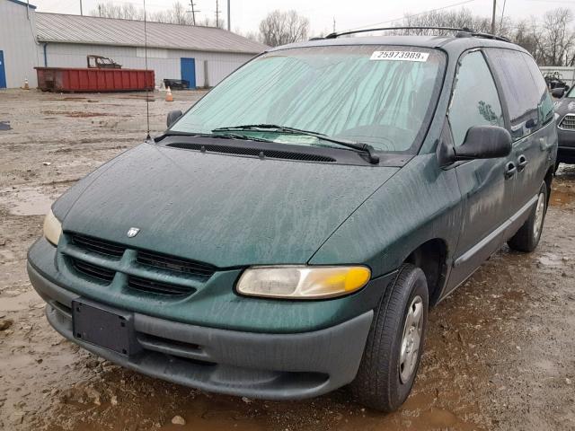 2B4FP2534XR206214 - 1999 DODGE CARAVAN GREEN photo 2