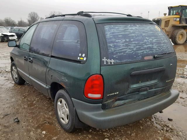 2B4FP2534XR206214 - 1999 DODGE CARAVAN GREEN photo 3