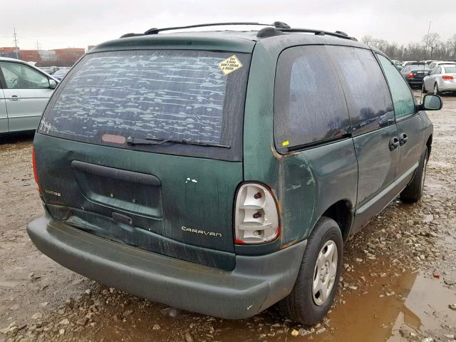 2B4FP2534XR206214 - 1999 DODGE CARAVAN GREEN photo 4