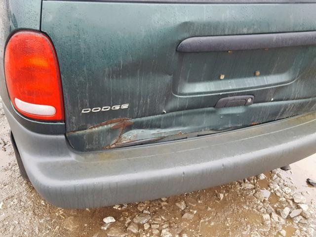 2B4FP2534XR206214 - 1999 DODGE CARAVAN GREEN photo 9