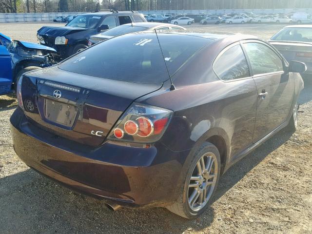 JTKDE167880245579 - 2008 TOYOTA SCION TC 勃艮第红 照片 4