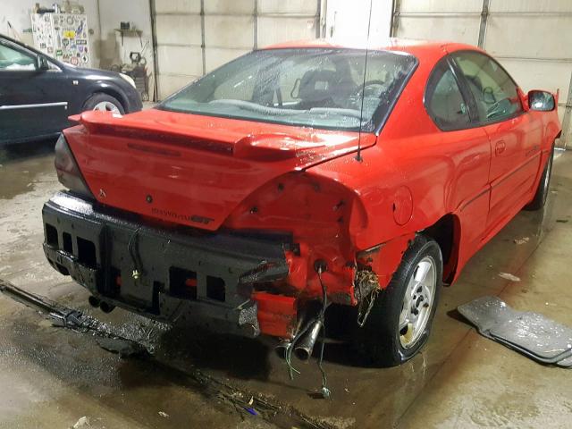 1G2NW12E12C107311 - 2002 PONTIAC GRAND AM G RED photo 4