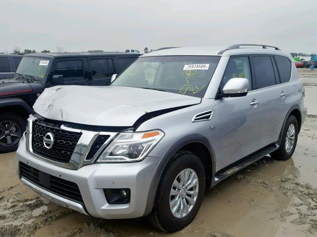 JN8AY2ND2H9004101 - 2017 NISSAN ARMADA SV SILVER photo 2