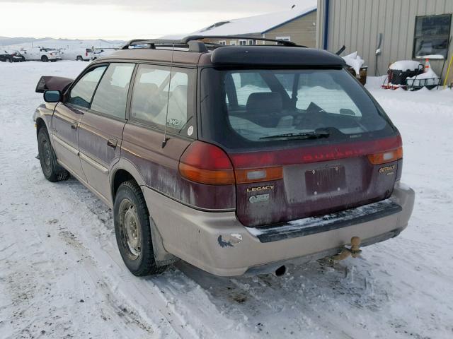 4S3BG685XX7629810 - 1999 SUBARU LEGACY OUT MAROON photo 3