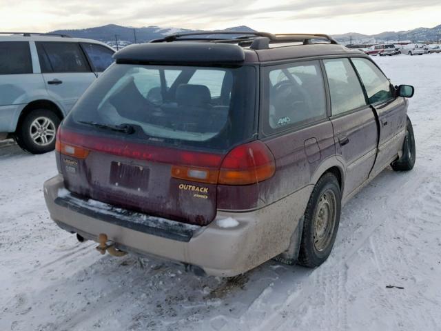 4S3BG685XX7629810 - 1999 SUBARU LEGACY OUT MAROON photo 4