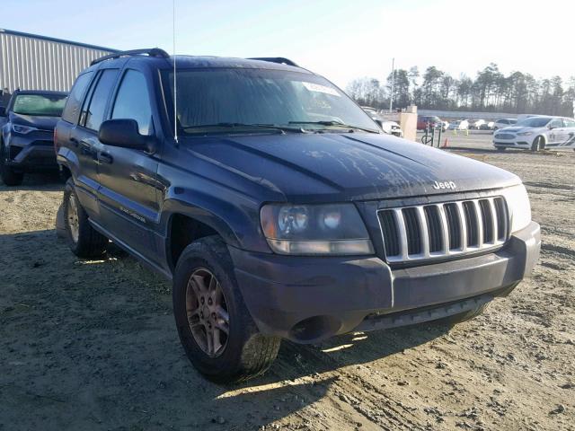 1J4GX48S74C117838 - 2004 JEEP GRAND CHER BLACK photo 1