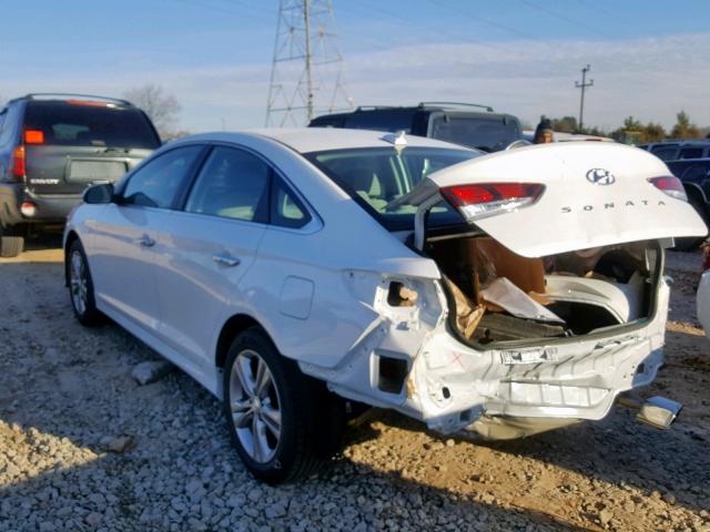 5NPE34AFXJH727335 - 2018 HYUNDAI SONATA SPO WHITE photo 3