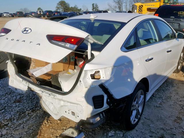 5NPE34AFXJH727335 - 2018 HYUNDAI SONATA SPO WHITE photo 4