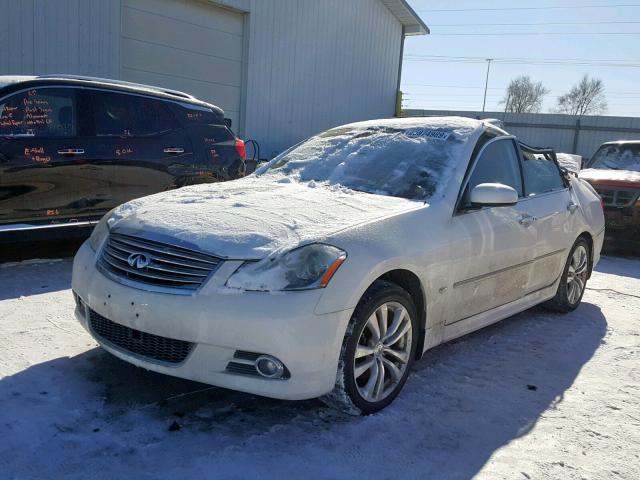 JNKCY01F39M851500 - 2009 INFINITI M35 BASE WHITE photo 2