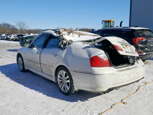 JNKCY01F39M851500 - 2009 INFINITI M35 BASE WHITE photo 3