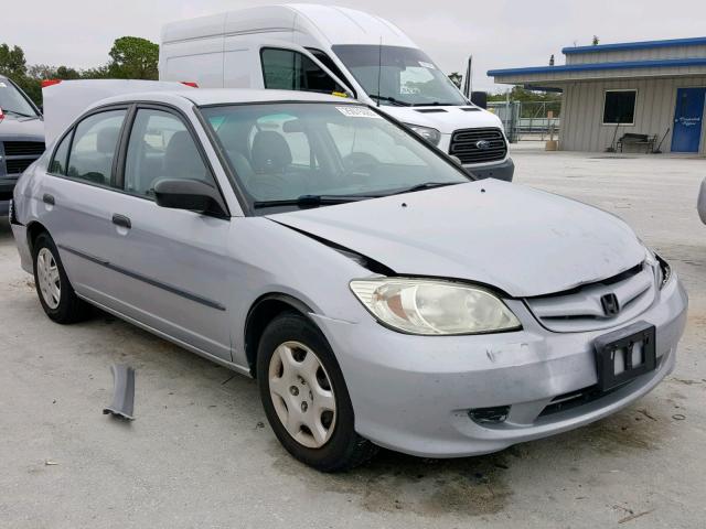 1HGES16384L004276 - 2004 HONDA CIVIC DX V SILVER photo 1