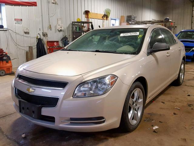 1G1ZG57K194236758 - 2009 CHEVROLET MALIBU LS BEIGE photo 2
