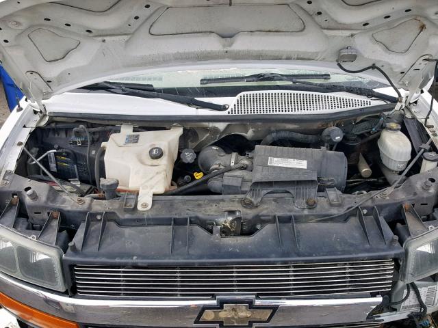 1GBFG15T971121892 - 2007 CHEVROLET EXPRESS G1 WHITE photo 7