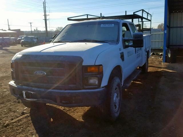 1FTWW31R78EB90398 - 2008 FORD F350 SRW S WHITE photo 2