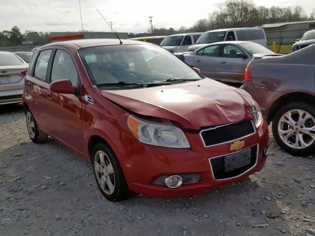 KL1TG6DEXAB103375 - 2010 CHEVROLET AVEO LT RED photo 1