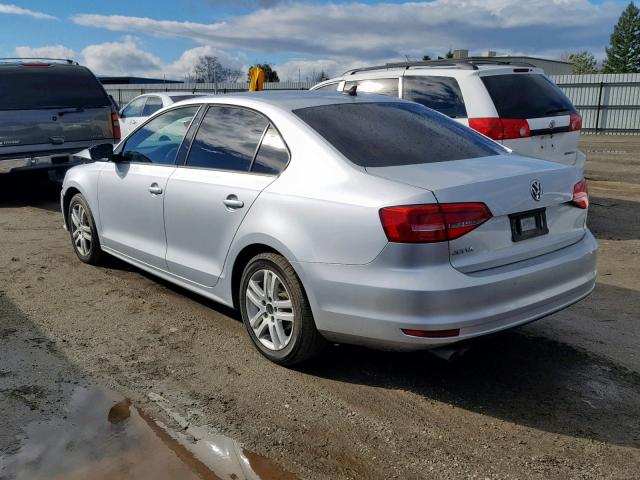 3VW2K7AJ1FM217952 - 2015 VOLKSWAGEN JETTA BASE 银色 照片 3