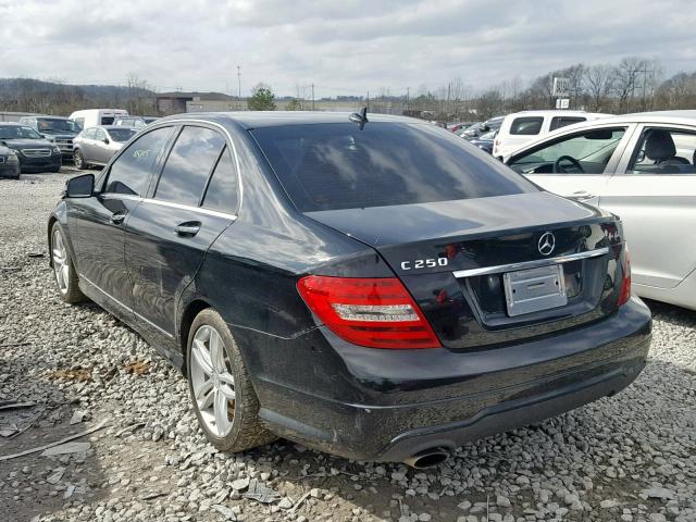 WDDGF4HBXDR269379 - 2013 MERCEDES-BENZ C 250 BLACK photo 3