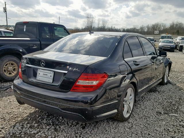 WDDGF4HBXDR269379 - 2013 MERCEDES-BENZ C 250 BLACK photo 4