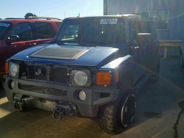 5GTDN136668162484 - 2006 HUMMER H3 BLUE photo 2