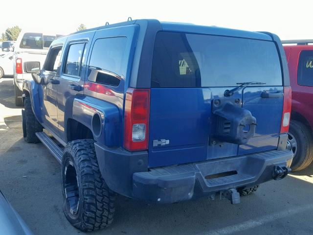 5GTDN136668162484 - 2006 HUMMER H3 BLUE photo 3