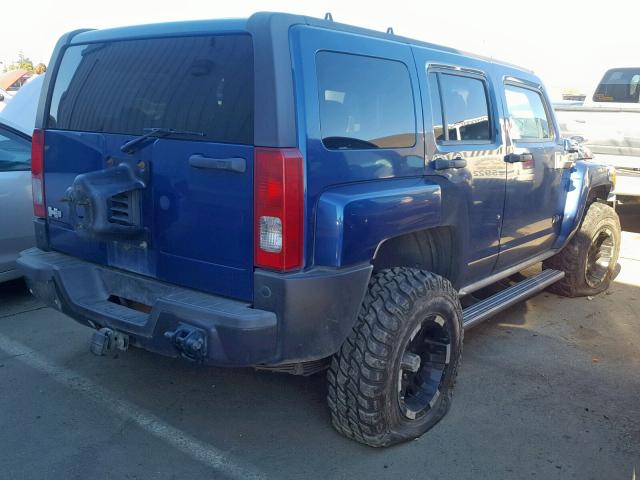 5GTDN136668162484 - 2006 HUMMER H3 BLUE photo 4